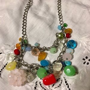 Very colorful necklace.